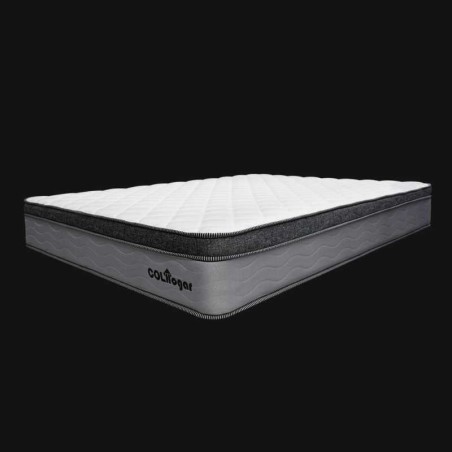 Colchón  Imperial Euro 140X190X28 + Base Cama + Protector + Almohadas