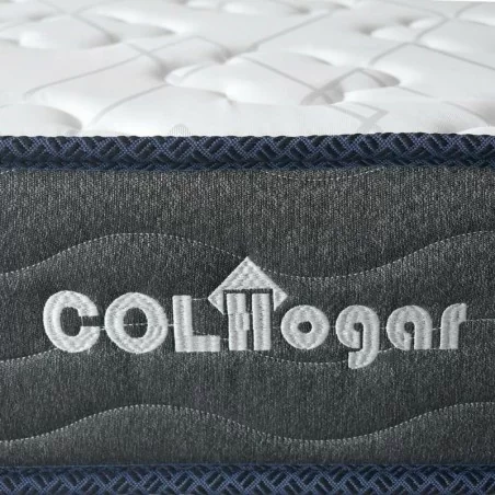 Colchón Malta Lux 140x190 + Base Cama + Espaldar + Protector Acolchado + Almohadas