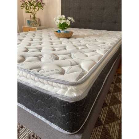 Colchón Energy 120X190 + Base Cama + Espaldar+ Protector + Almohada