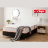 Colchón Rest 140X190X22 + Base Cama + Protector + Almohadas