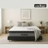 Colchón Imperial Euro 140X190X28 + Base Cama + Protector Acolchado + Almohadas
