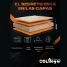 Colchón Ultrafirm 200X200X30 + Base Cama + Espaldar +Protector Impermeable + 3 Almohadas