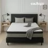 Colchón Ultrafirm 200X200X30 + Base Cama + Espaldar +Protector Impermeable + 3 Almohadas