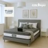 Colchon Ortopédico Zafiro Plus 140X190 + Base + Espaldar + Protector Acolchado+ Almohadas