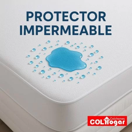 Colchón Malta Lux 120 x190 + Base Cama + Protector Acolchado+ Almohada