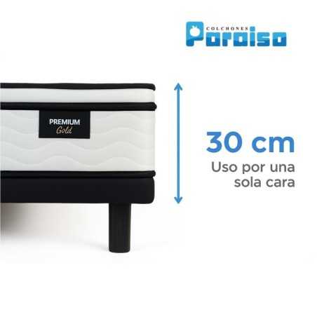 Colchón Gold Premium 100X190 A30 Marca Paraiso (30 cms Altura)