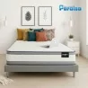 Colchón Firme Ortholife Foam 160X190 A32 Marca Paraiso (32 cms Altura) + Base Cama + Espaldar