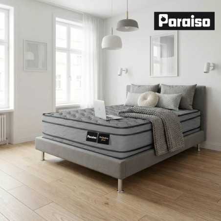 Colchón Gold 100X190 A36 Marca Paraiso + Base + Espaldar