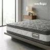 Colchon Ortopédico Zafiro Plus 120X190 + Base + Espaldar + Protector Acolchado + Almohada