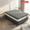 Colchon Ortopédico Zafiro Plus 200x200 + Base + Espaldar + Protector Acolchado + Almohadas