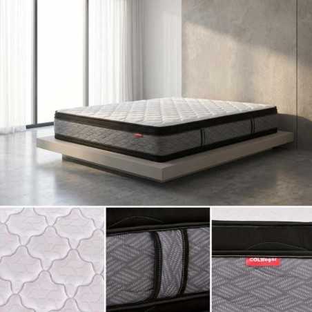 Colchón Ultra Firm Cassata 100x190 + Base Cama + Espaldar
