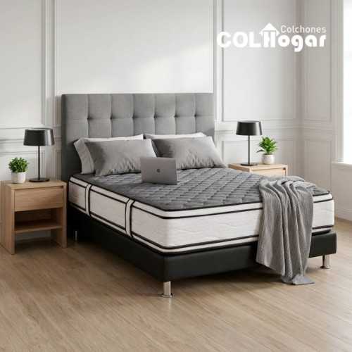 Combo Colchón Master Resort 100x190x32 Colhogar con protector y almohada