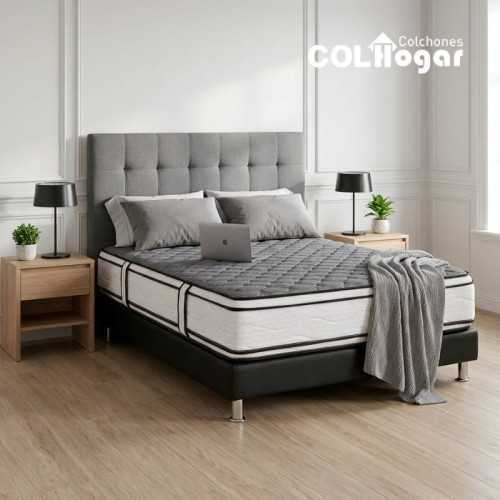 Combo Colchón Master Resort 100x190x32 Colhogar con protector y almohada