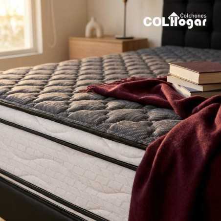 Pillow top en espuma Penta Gris para confort superior en colchón Master 100x190.