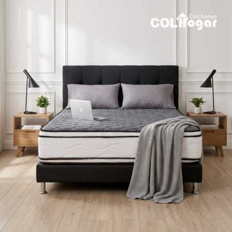Juego de habitación con colchón Master Resort 100x190x32 y accesorios de descanso.