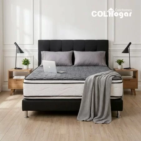 Juego de habitación con colchón Master Resort 100x190x32 y accesorios de descanso.