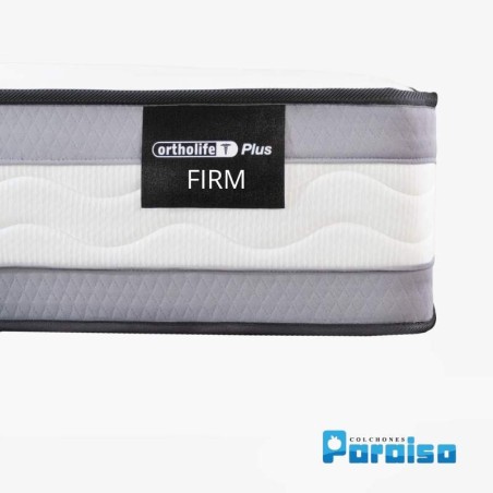 Colchón Firm Cassata 140X190 + Base + Espaldar Cama Marca Paraiso
