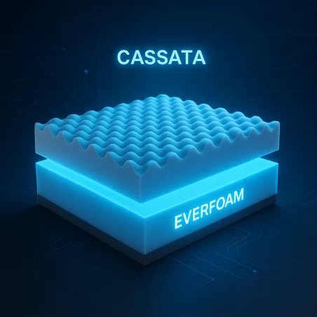 Colchón Firm Cassata 200X200 + Base + Espaldar Cama Marca Paraiso