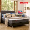 Colchón Cassata Essential 100X190 + Base + Espaldar + Protector + Almohada