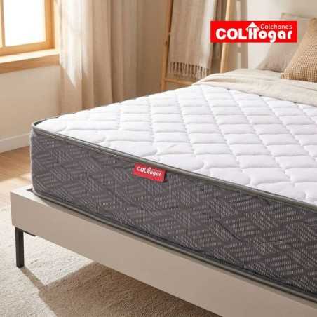 Colchón Cassata Essential 100X190 + Base + Espaldar + Protector + Almohada