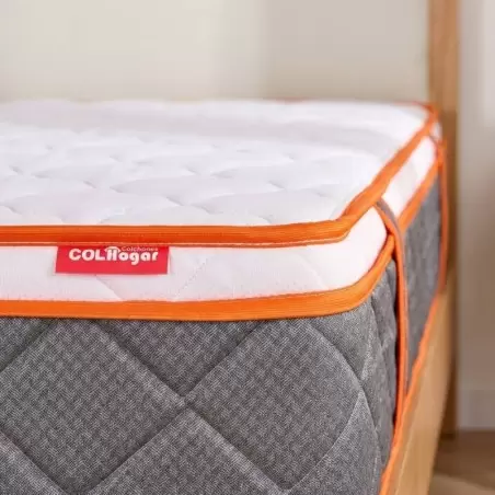 Colchón Relax Dream 160X190 + Base Cama Dividida + Espaldar + Protector Impermeable + 3 Almohadas