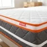 Colchón Relax Dream 160X190 + Base Cama Dividida + Espaldar + Protector Impermeable + 3 Almohadas