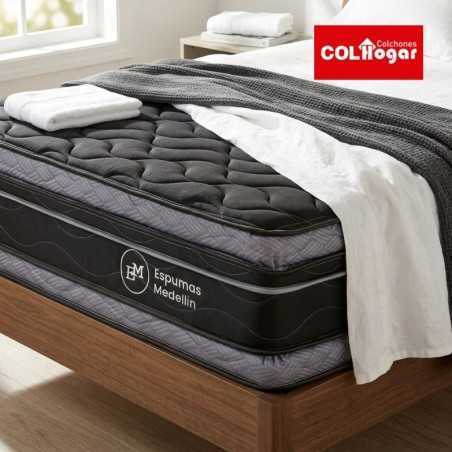 Colchón Empire Foam 200X200X38 + Protector Impermeable +2 Almohadas Viscoelásticas