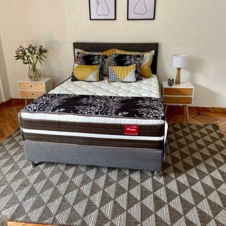 OUTLET COLCHON NIRVANA 140X190 (33 cms Altura) + BASE + ESPALDAR + PROTECTOR + ALMOHADAS