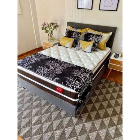 OUTLET COLCHON NIRVANA 140X190 (33 cms Altura) + BASE + ESPALDAR + PROTECTOR + ALMOHADAS
