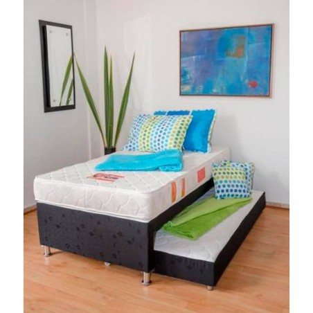 CAMA NIDO DIVIDIDA 160X190 CON AUXILIAR (NO INCLUYE COLCHON)