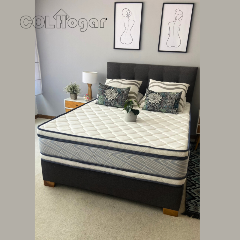 COLCHON HOTELERO PREMIUM SOFT 120X190 +  ALMOHADA. 7 AÑOS DE GARANTIA.