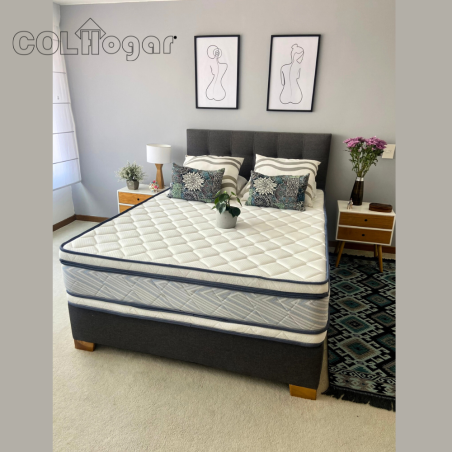 COLCHON HOTELERO PREMIUM SOFT 120X190 +  ALMOHADA. 7 AÑOS DE GARANTIA.
