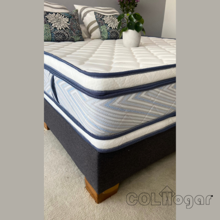 COLCHON HOTELERO PREMIUM SOFT 120X190 +  ALMOHADA. 7 AÑOS DE GARANTIA.