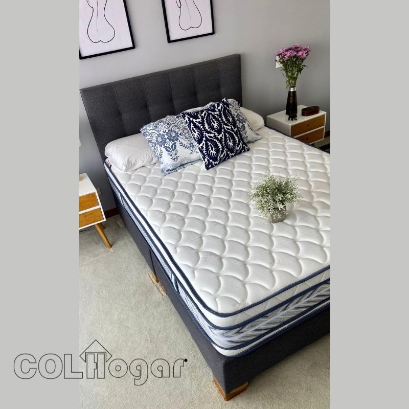 COLCHON HOTELERO ORTOPEDICO PLUS 100X190 + ALMOHADA . 4 AÑOS DE GARANTIA.