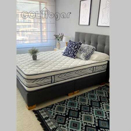 OUTLET COLCHON HOTELERO ORTOPEDICO PLUS 200X200 + PROTECTOR + ALMOHADAS