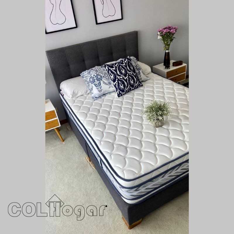 OUTLET COLCHON HOTELERO ORTOPEDICO PLUS 200X200 + PROTECTOR + ALMOHADAS