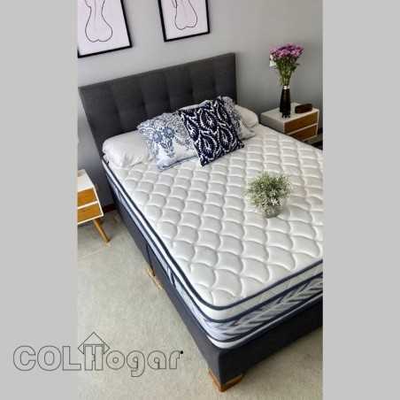 OUTLET COLCHON HOTELERO ORTOPEDICO PLUS 200X200 + PROTECTOR + ALMOHADAS