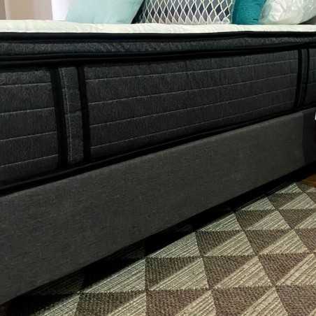 COLCHON PREMIUM EURO 200X200 + BASE CAMA DIVIDIDA+ PROTECTOR ACOLCHADO+ 2 ALMOHADAS