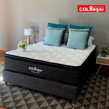 Colchón Premium Euro 160X190 + Protector Acolchado + 2 Almohadas