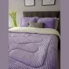 Acolchado Doble faz Acanalado-Ovejero para Cama Doble. Incluye Fundas y cojines decorativos
