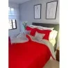 Acolchado Doble faz Acanalado-Ovejero para Cama Doble. Incluye Fundas y cojines decorativos