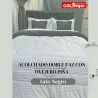 Acolchado Doble faz Acanalado-Ovejero para Cama Doble. Incluye Fundas y cojines decorativos