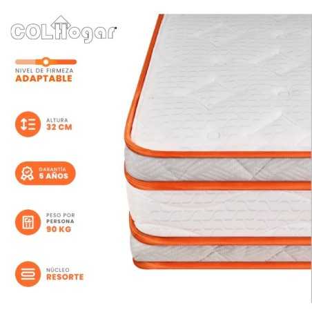 OUTLET Colchón Imperium 200X200X32 +Protector + 2 Almohadas