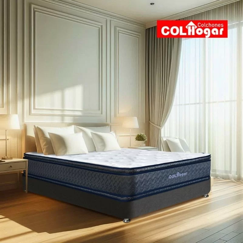 Colchón Océano Lux (Doble Cara) 120X190 + Protector Acolchado+ 1 Almohada
