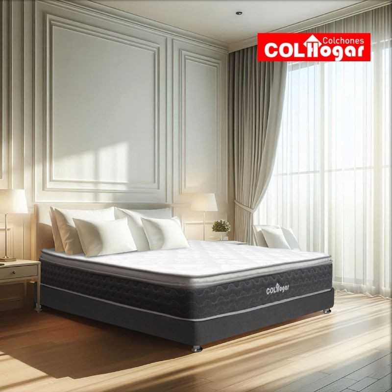 OUTLET Energy Top Plus 100x190 + Base Cama + Espaldar+Protector+Almohadas