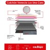 OUTLET Colchón Venecia Lux 100X190 + Base Cama + Espaldar +Protector+ Almohada